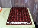STRAWBERRY CHOC SHEET CAKE